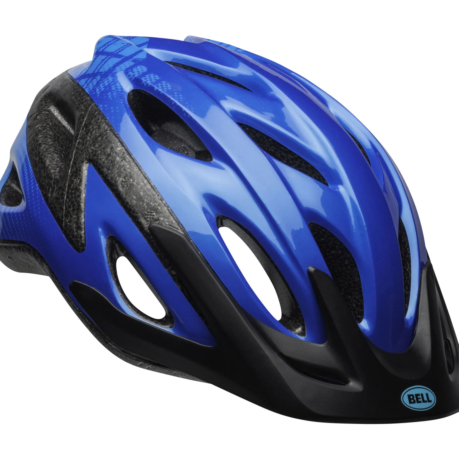 Kids & Youth-Bell Helmets Axle Gloss Blue Tron