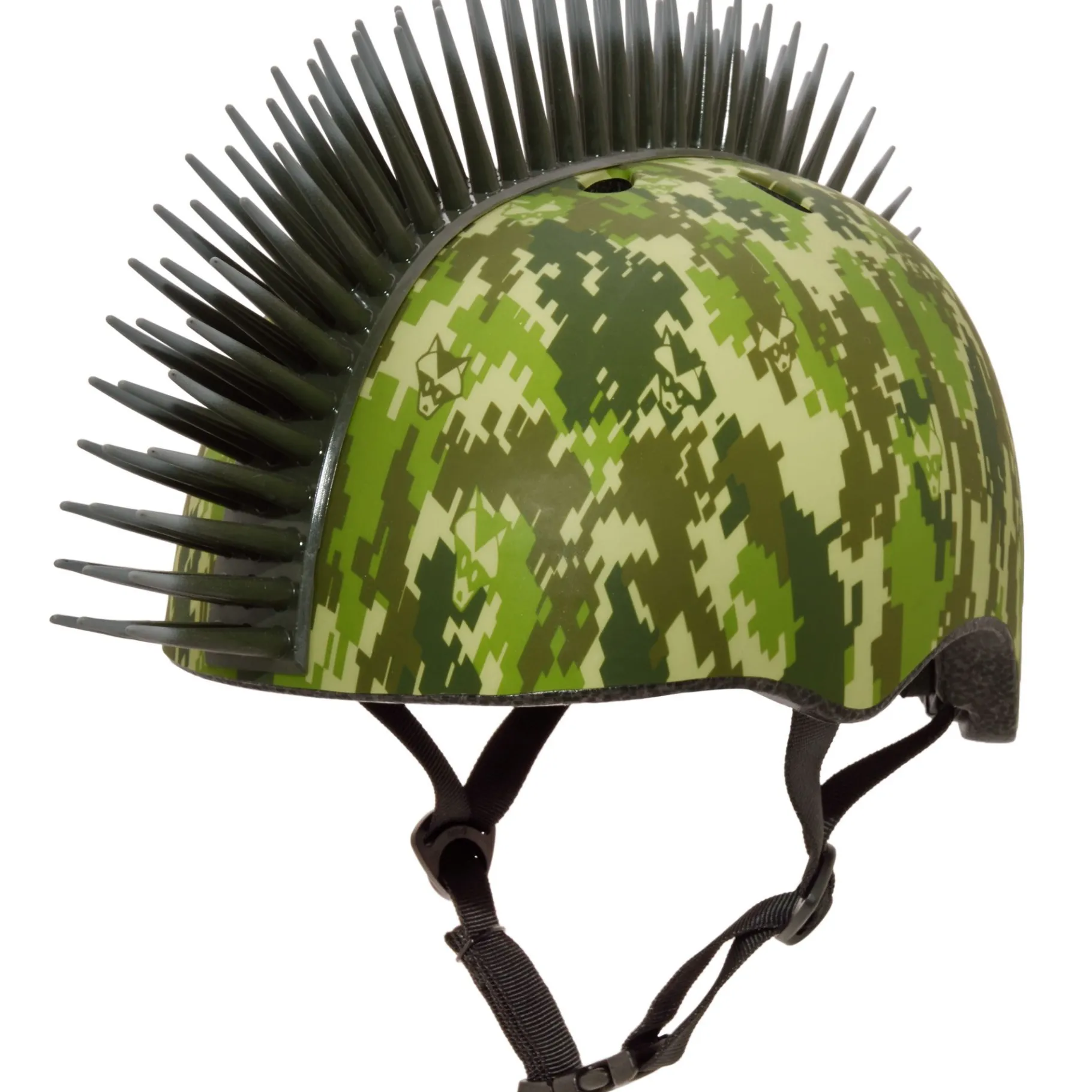 Kids & Youth-Bell Helmets Digital Camo Mohawk Green Camo