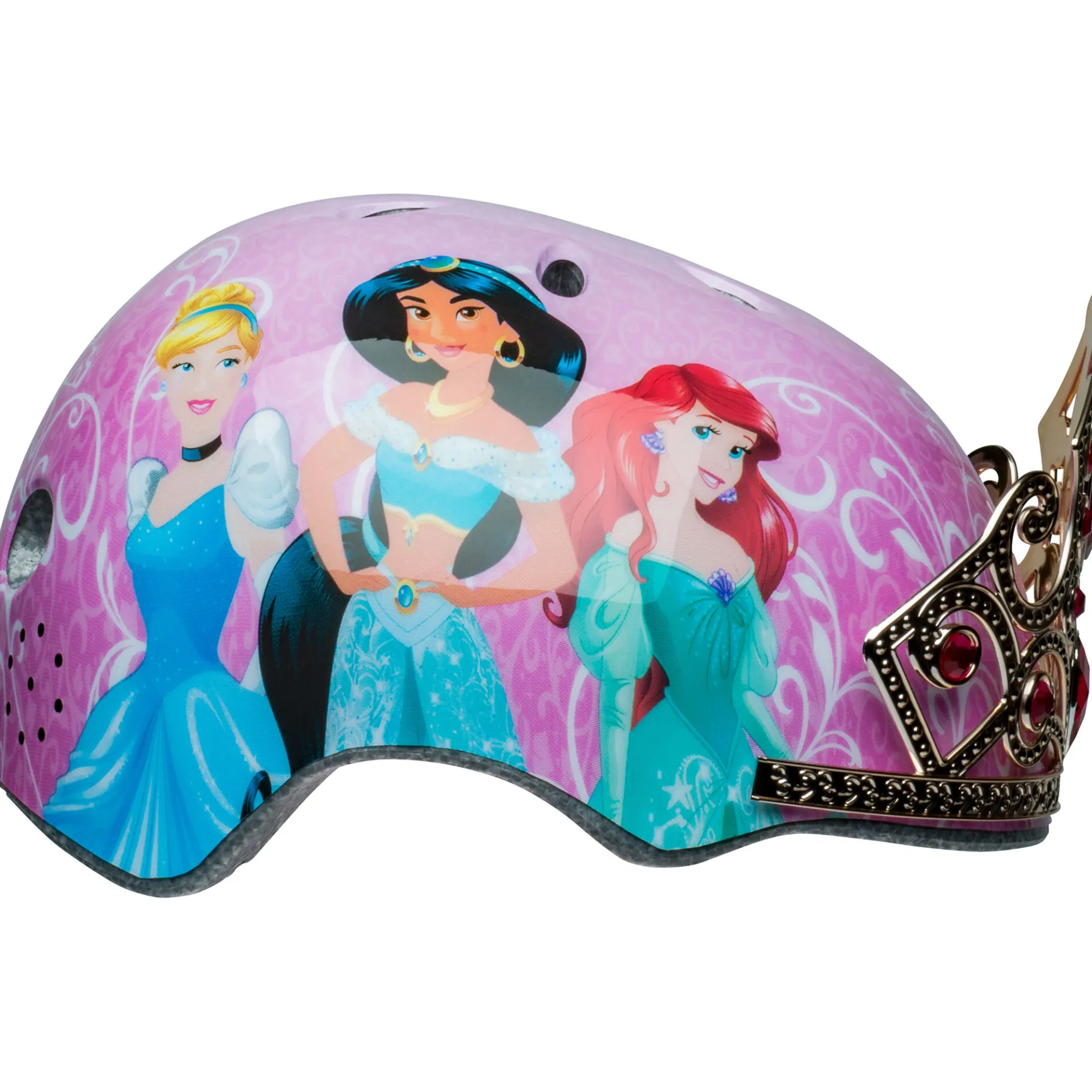 Kids & Youth-Bell Helmets Disney Princess 3D Tiara Purple