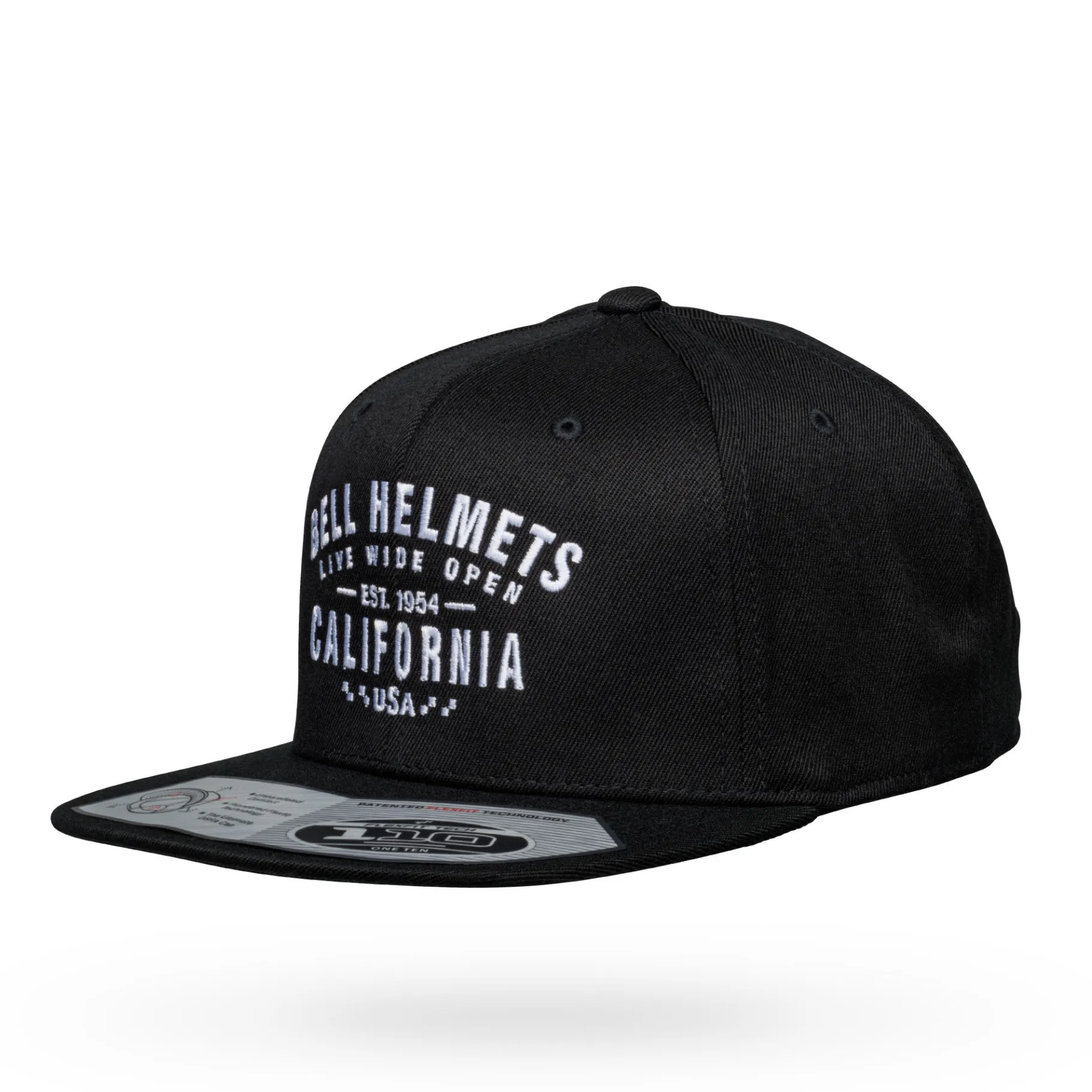 Apparel & More-Bell Helmets Flexfit 110F Mesh Snapback Cap Cali Black