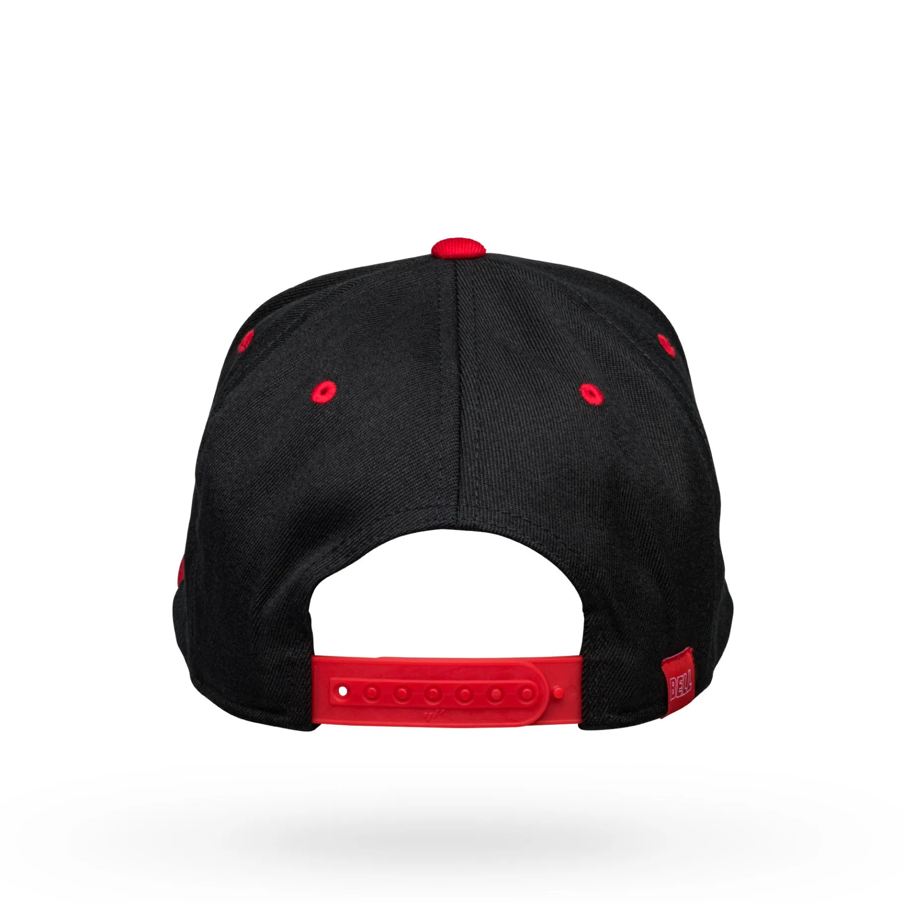 Apparel & More-Bell Helmets Flexfit 110F Mesh Snapback Cap Cali Black/Red