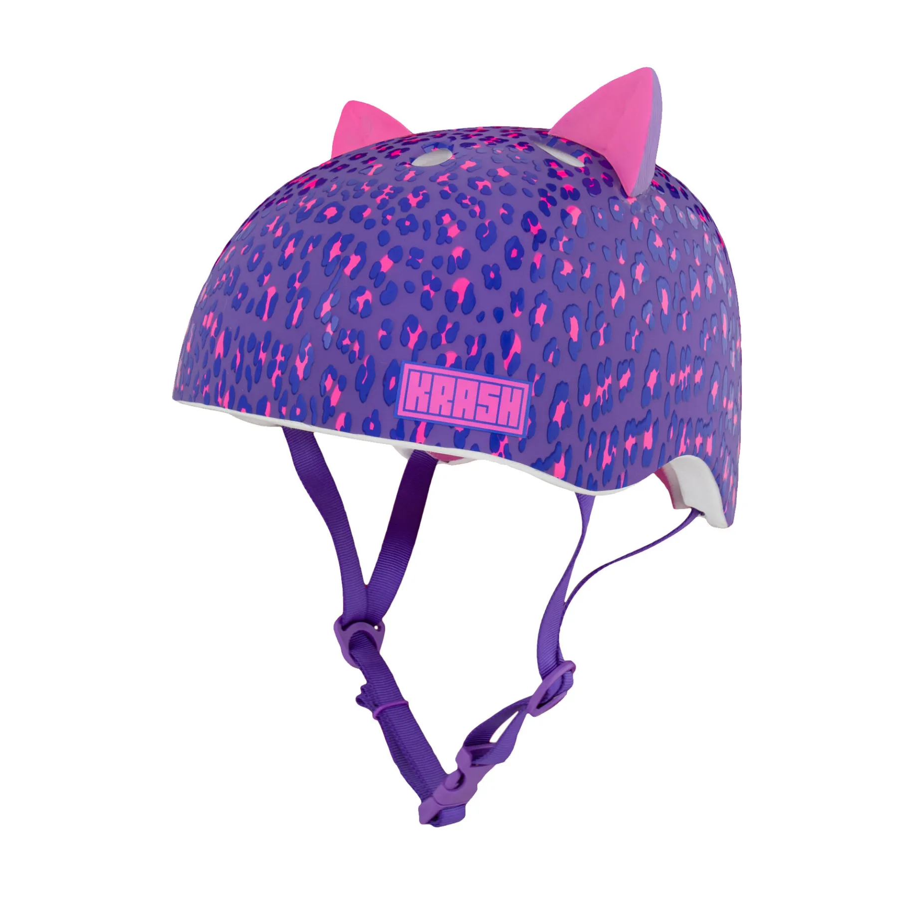 Kids & Youth-Bell Helmets Leopard Kitty Purple