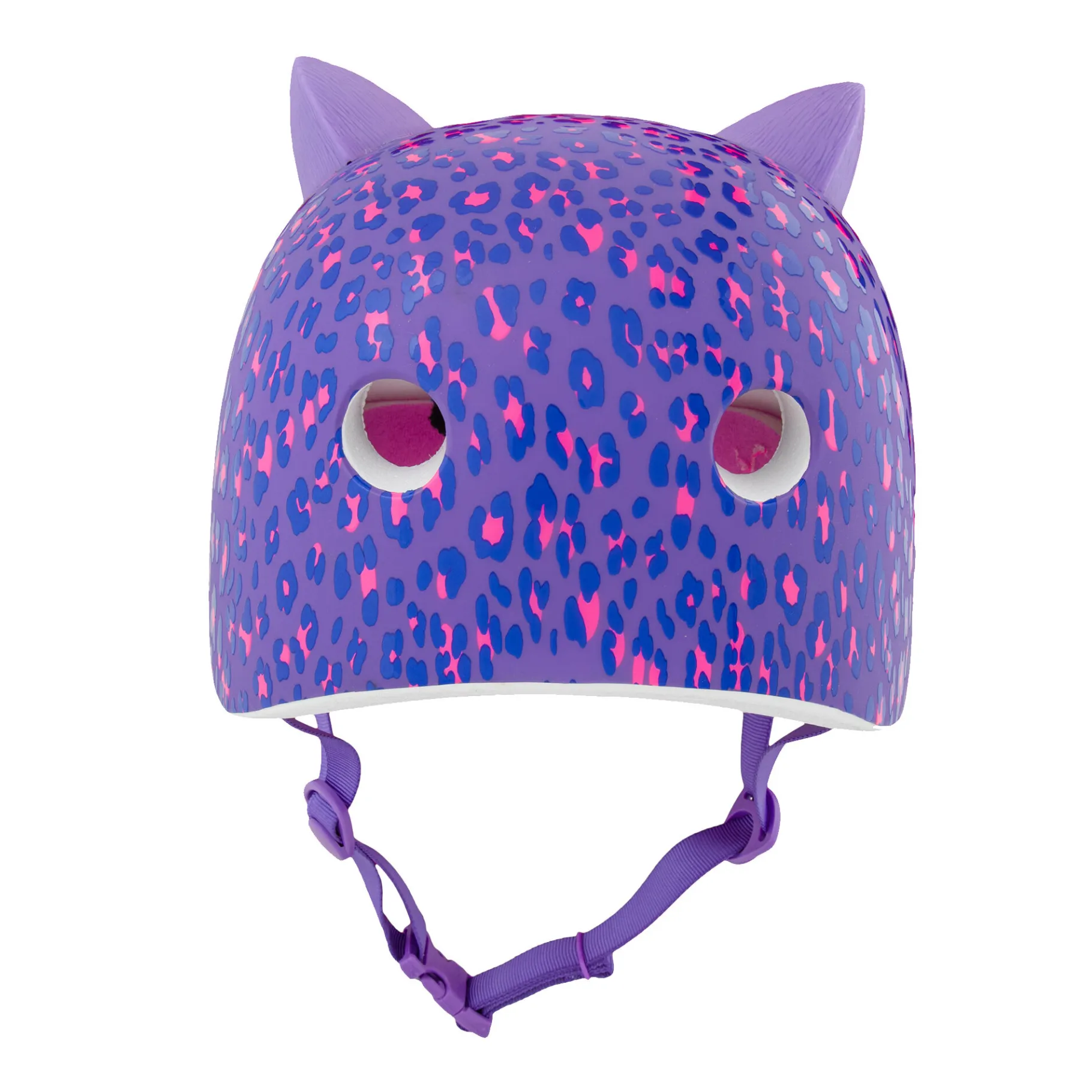 Kids & Youth-Bell Helmets Leopard Kitty Purple