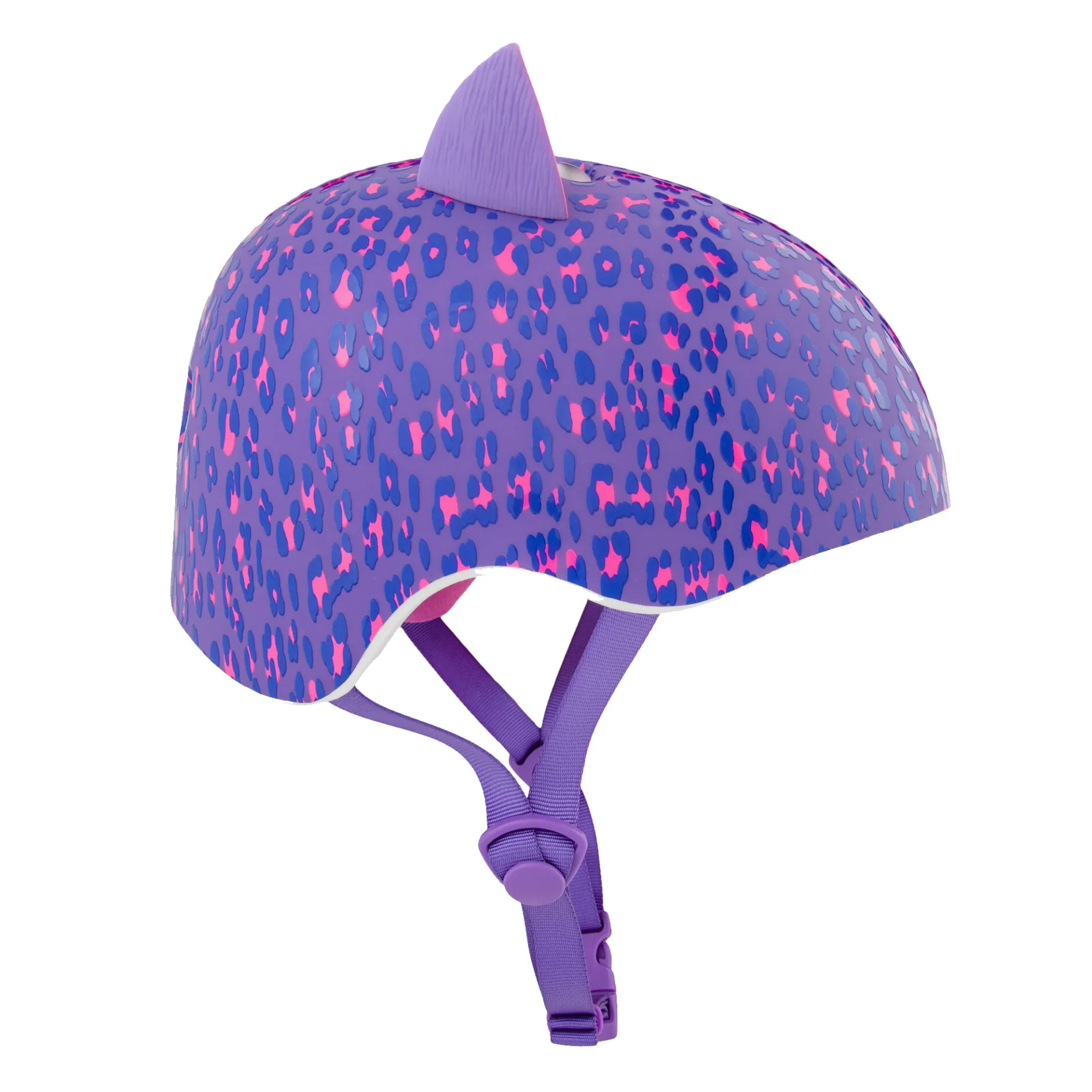Kids & Youth-Bell Helmets Leopard Kitty Purple