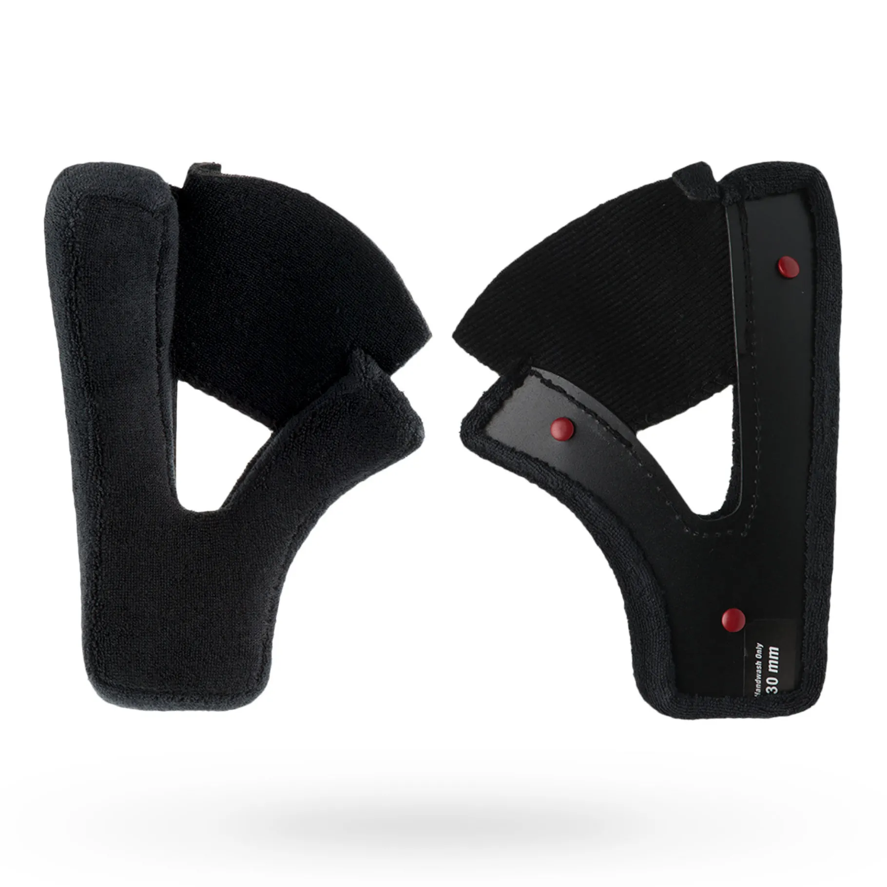Spare Parts-Bell Helmets Moto-3 Cloth Cheek Pads Black