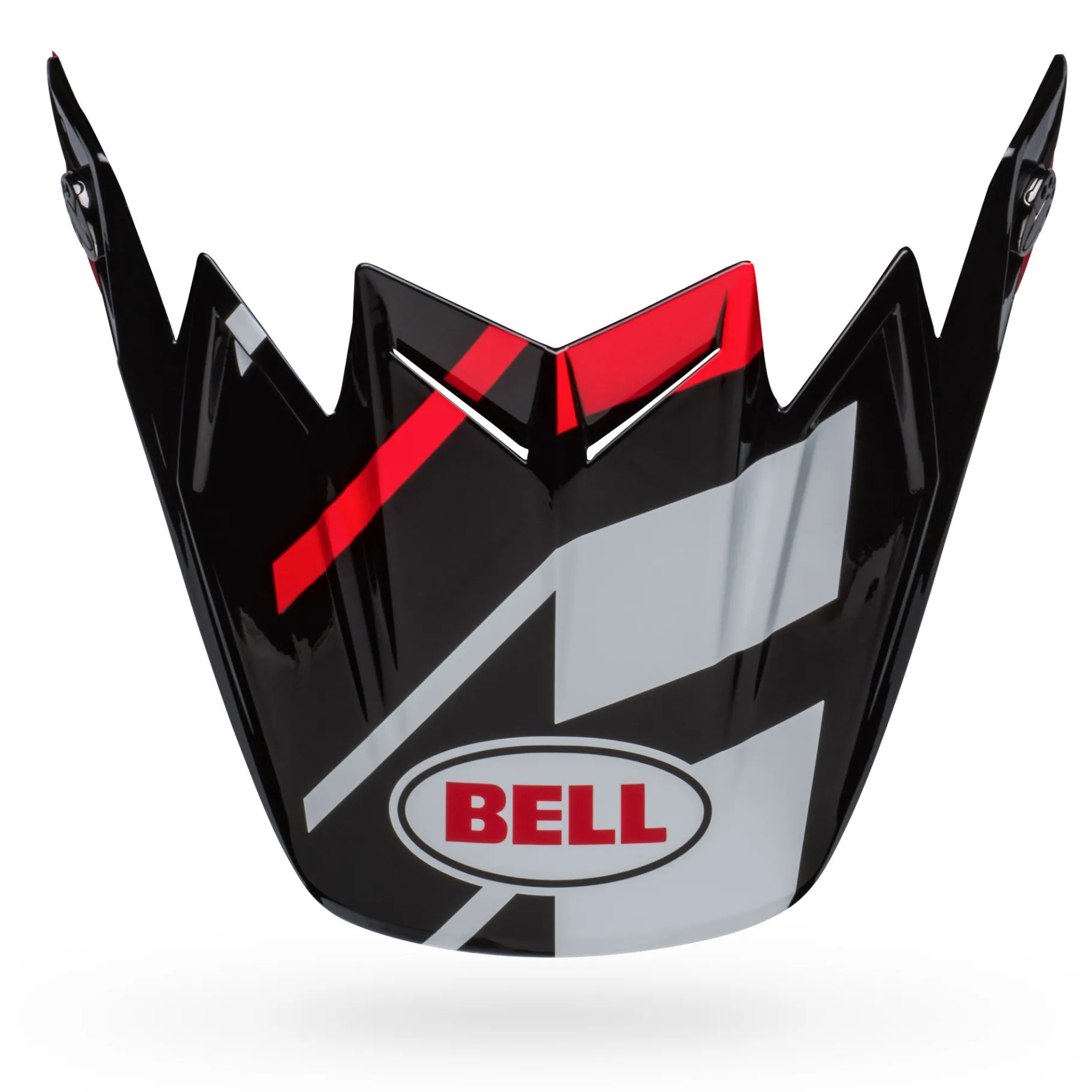 Visors-Bell Helmets Moto-9 Flex Visor Banshee Gloss Black/Red