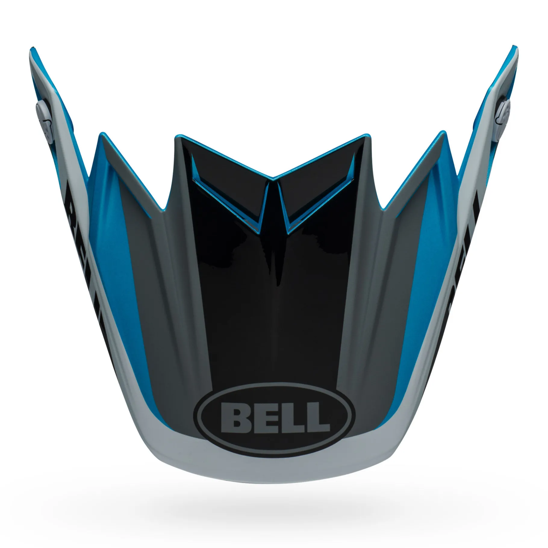 Visors-Bell Helmets Moto-9 Flex Visor Division Matte/Gloss White/Black/Blue