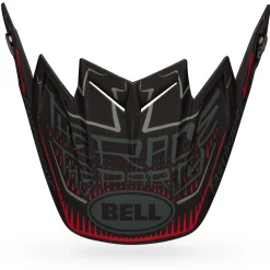 Visors-Bell Helmets Moto-9 Flex Visor Fasthouse DID 21 Matte Black/Gray/Red