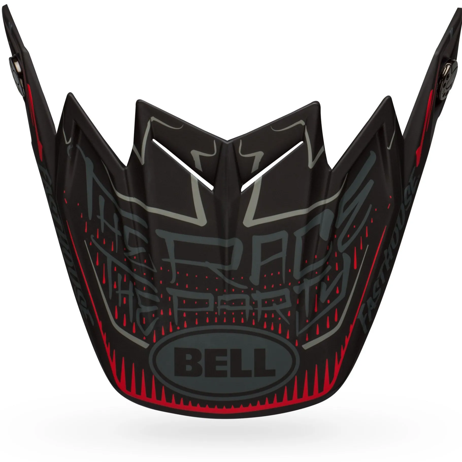 Visors-Bell Helmets Moto-9 Flex Visor Fasthouse DID 21 Matte Black/Gray/Red