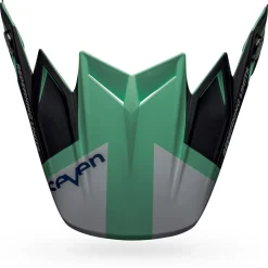 Visors-Bell Helmets Moto-9 Flex Visor Seven Galaxy Matte Black/Mint/White