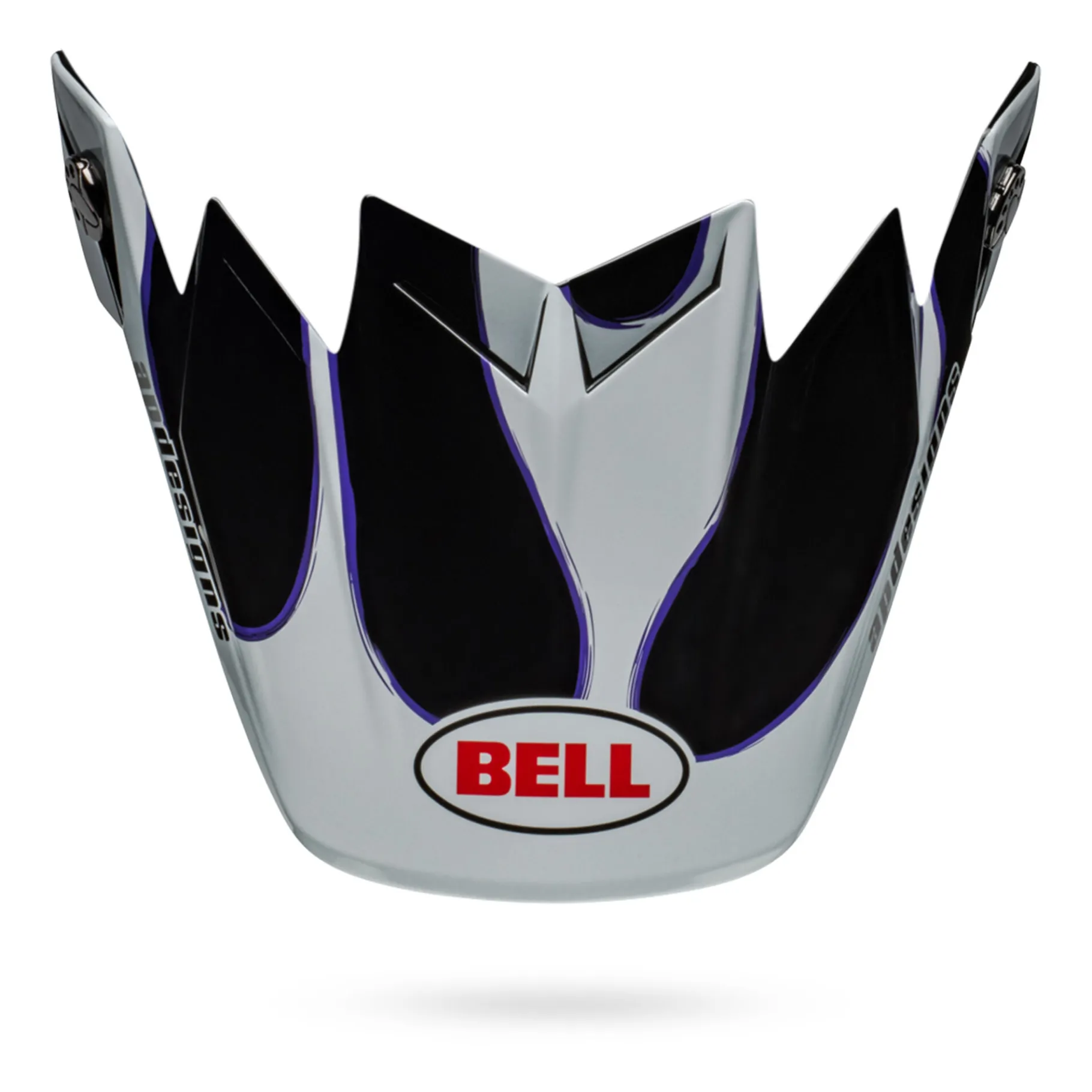 Visors-Bell Helmets Moto-9 Flex Visor Slayco 24 Matte/Gloss Black/White