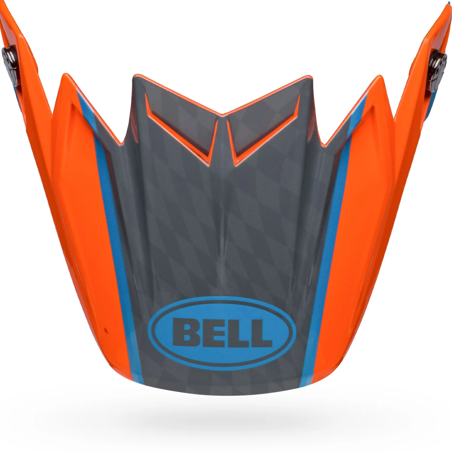 Visors-Bell Helmets Moto-9 Flex Visor Sprite Gloss Orange/Gray