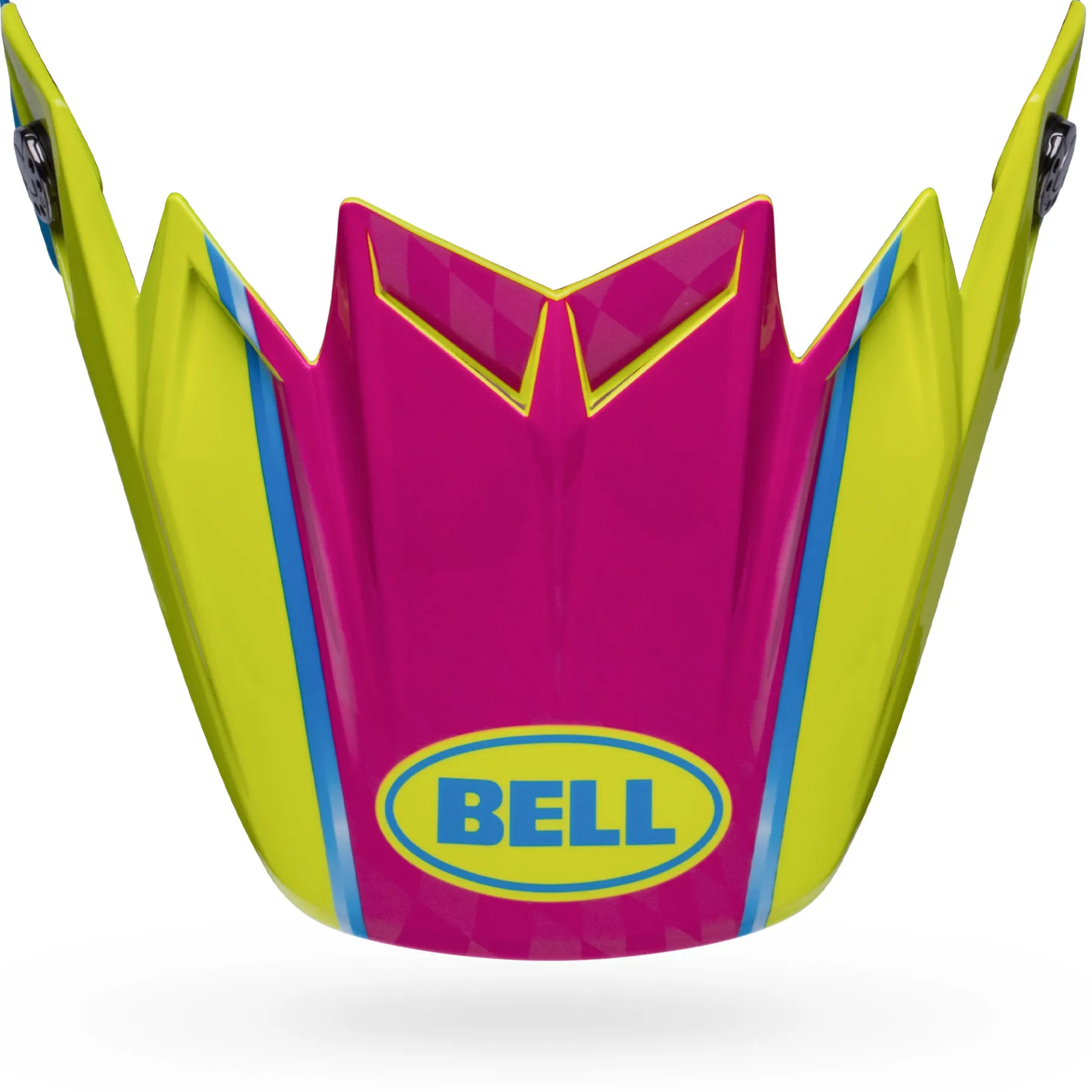 Visors-Bell Helmets Moto-9 Flex Visor Sprite Gloss Yellow/Magenta