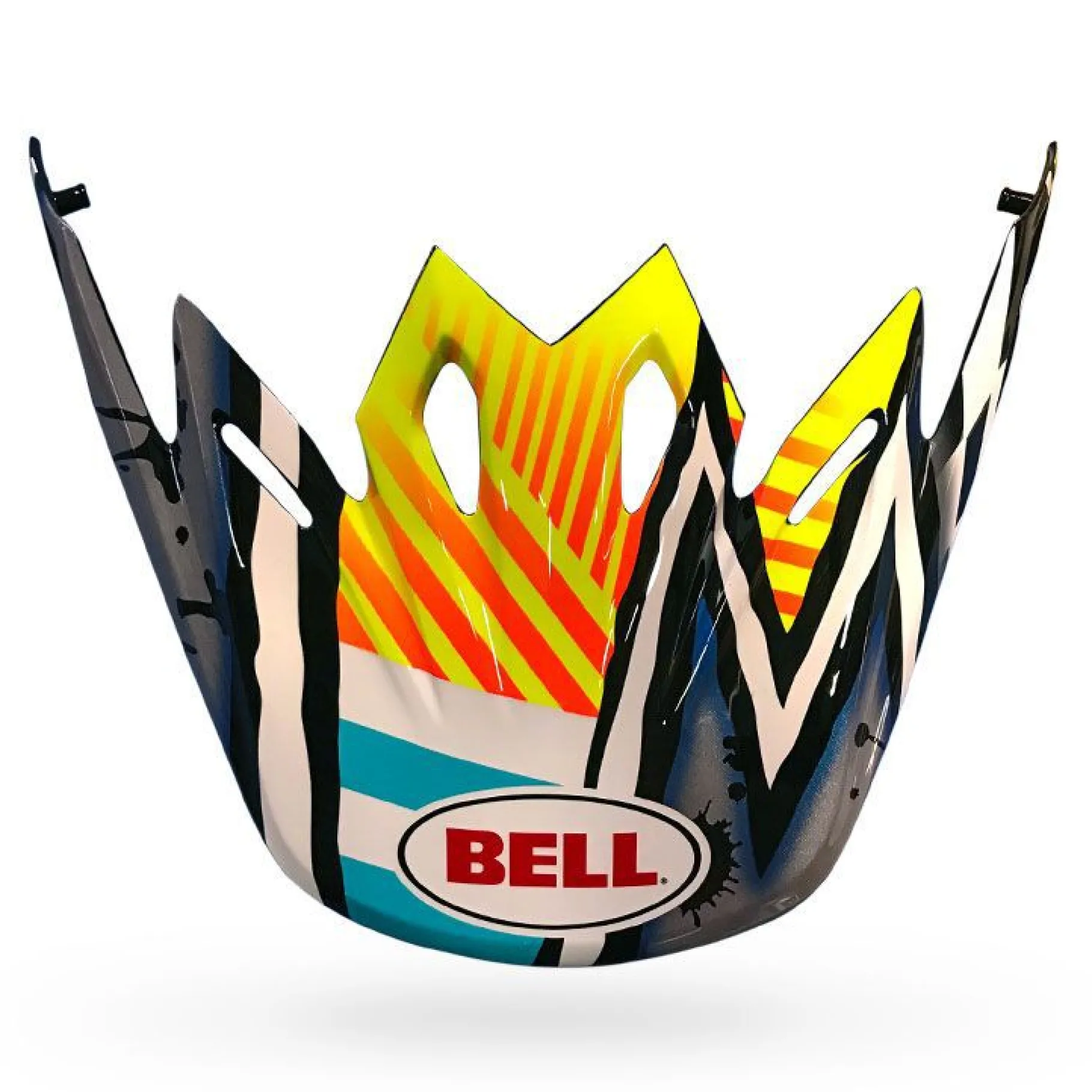 Visors-Bell Helmets Moto-9 Visor Asymmetrical Yellow/Black