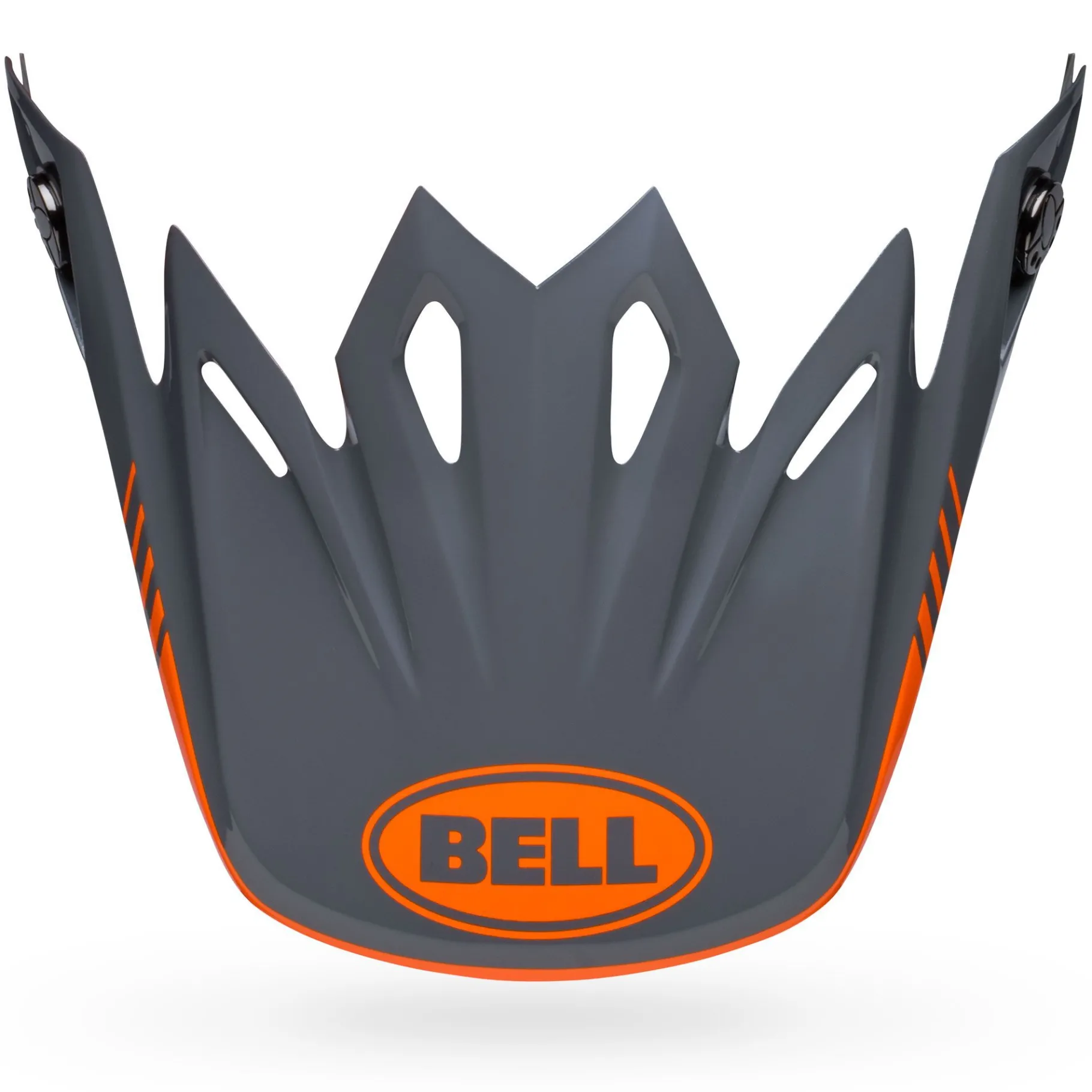 Visors-Bell Helmets Moto-9 Visor Louver Gloss Black/Orange