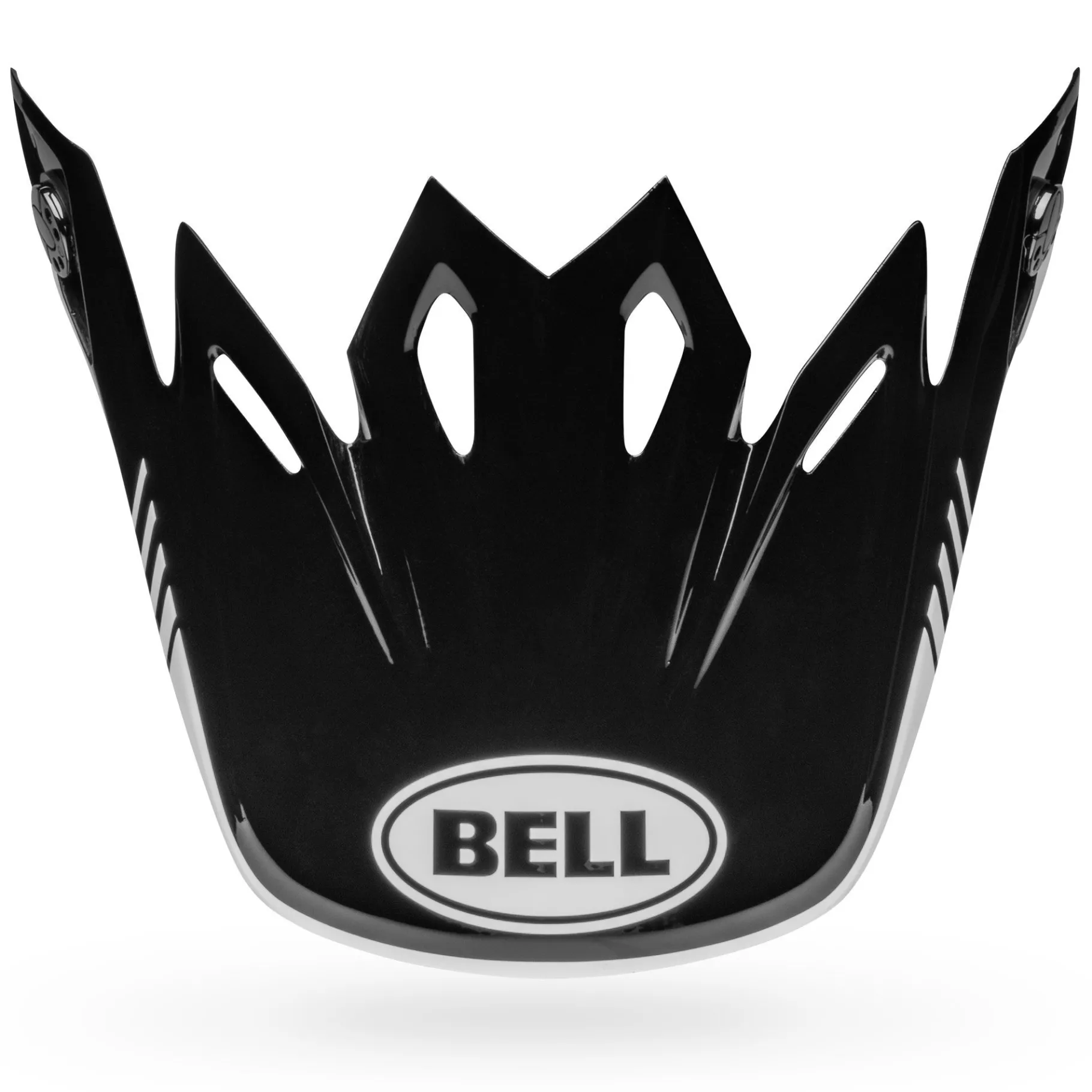 Visors-Bell Helmets Moto-9 Visor Louver Gloss Black/White