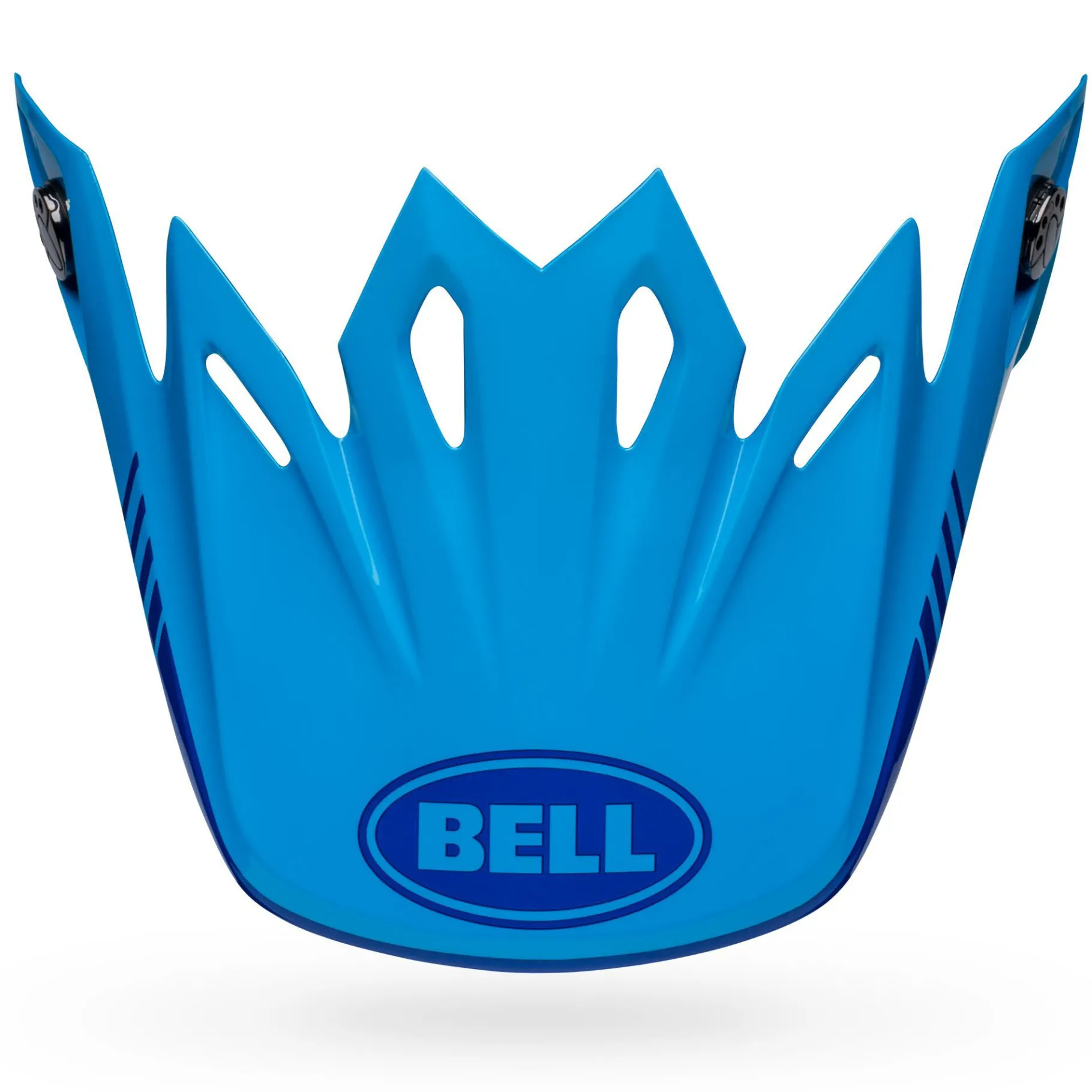 Visors-Bell Helmets Moto-9 Visor Louver Gloss Gray/Blue