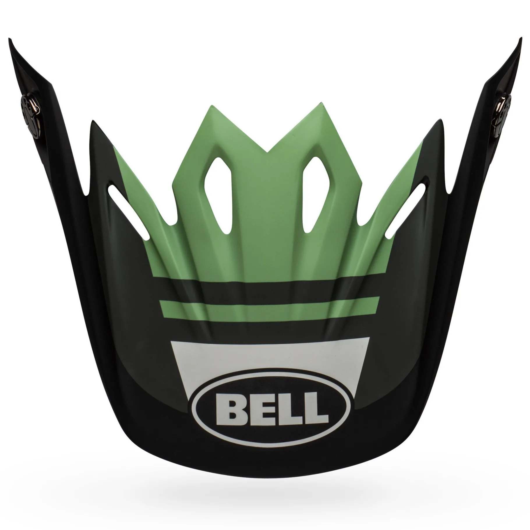 Visors-Bell Helmets Moto-9 Visor Prophecy Matte Black/Dark Green