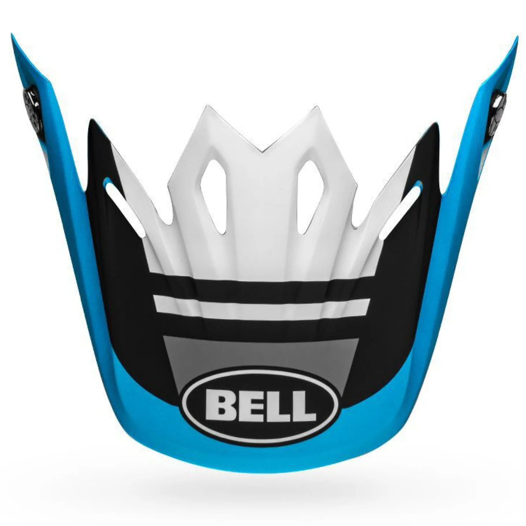 Visors-Bell Helmets Moto-9 Visor Prophecy Matte White/Black/Blue