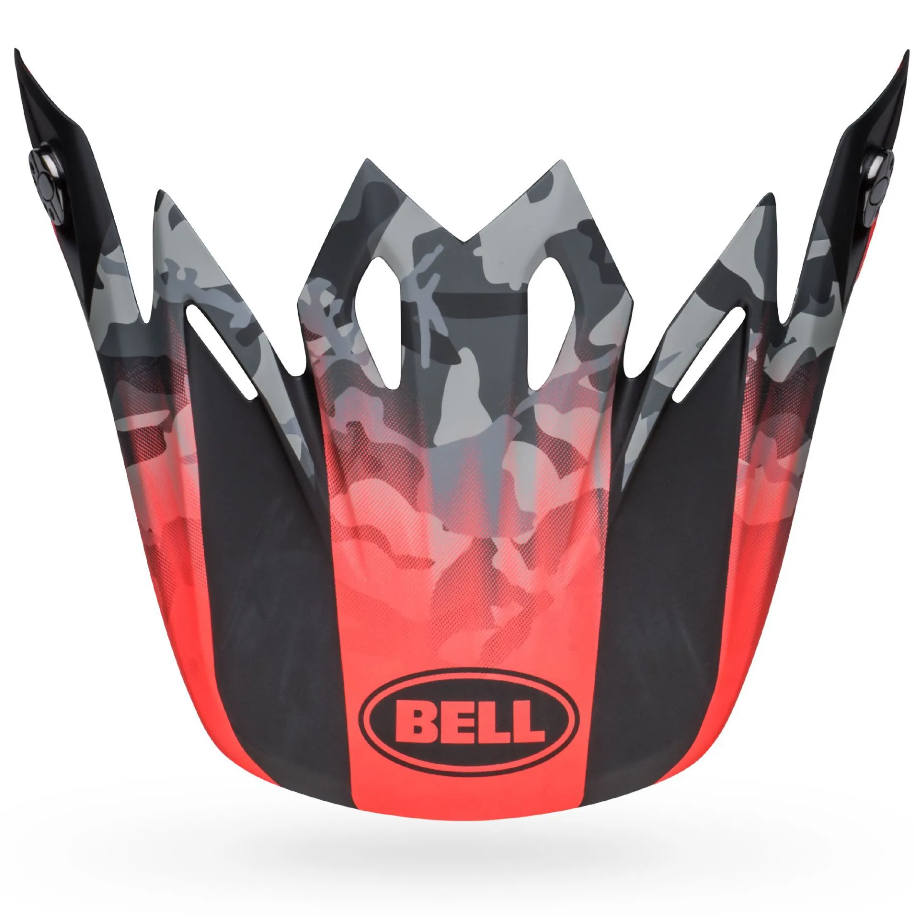 Visors-Bell Helmets Moto-9 Visor Venom Matte Black Camo/Infrared