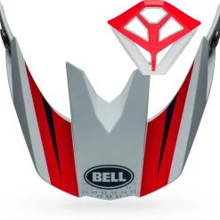 Visors-Bell Helmets Moto-10 Visor/Mouthpiece Kit Renegade Matte/Gloss Blue/Red
