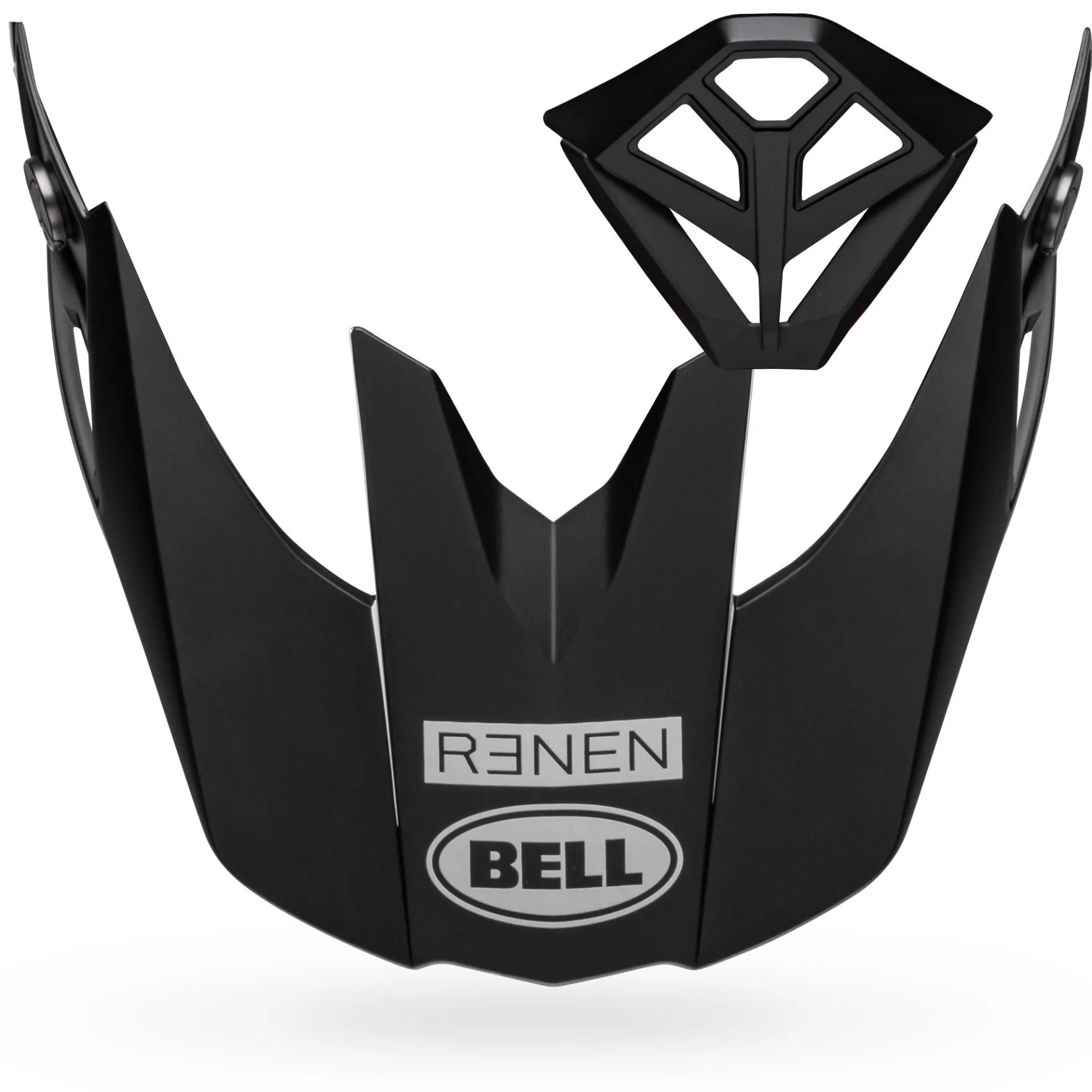 Visors-Bell Helmets Moto-10 Visor/Mouthpiece Kit Renen Krone Matte/Gloss Black/White