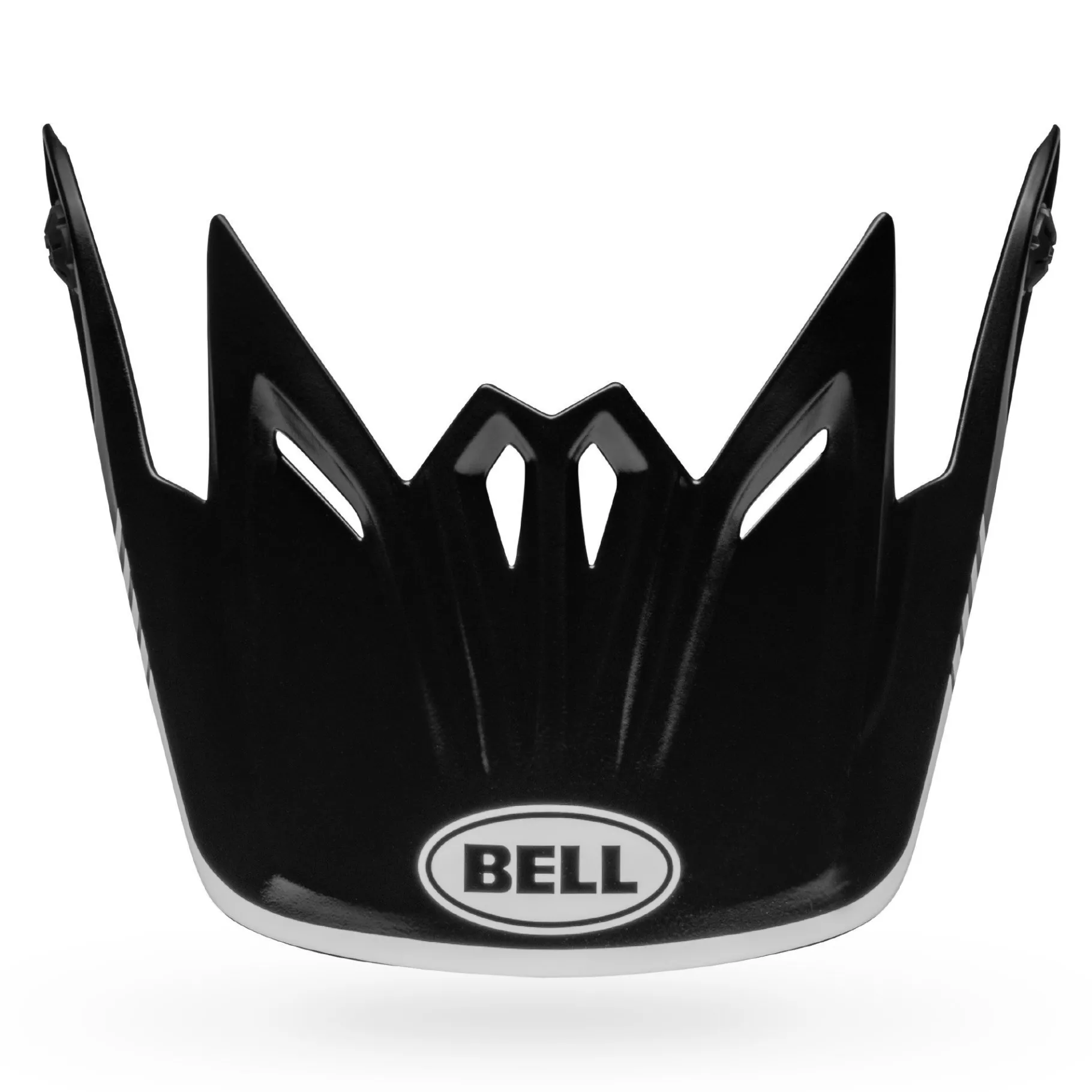 Visors-Bell Helmets Moto-9 Youth Visor Louver Gloss Black/White