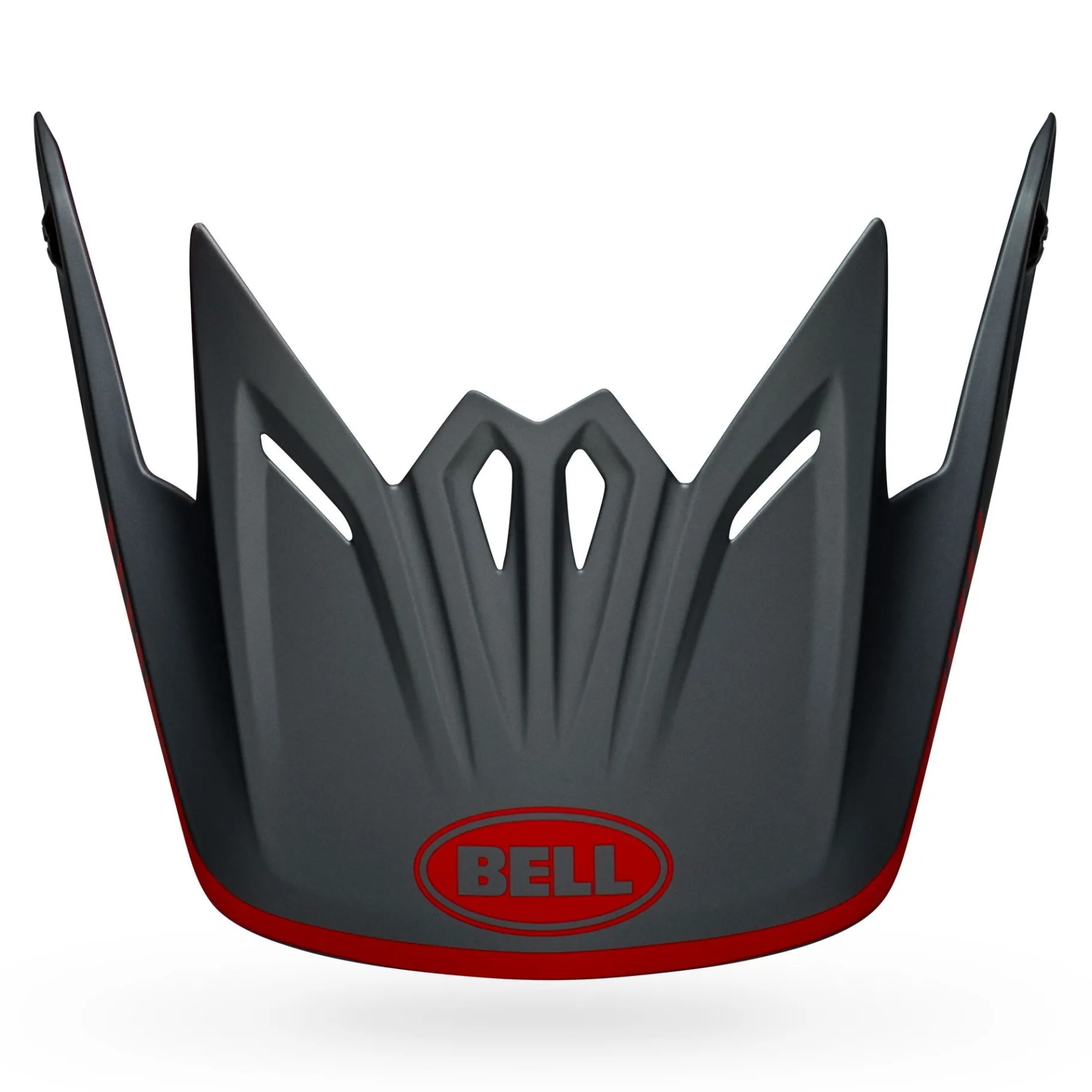 Visors-Bell Helmets Moto-9 Youth Visor Louver Matte Red/Gray