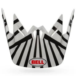 Visors-Bell Helmets Moto-9 Youth Visor Tagger Check Me Out White/Black