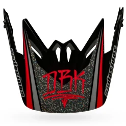 Visors-Bell Helmets Moto-9 Youth Visor Twitch Matte Black/Gray/White