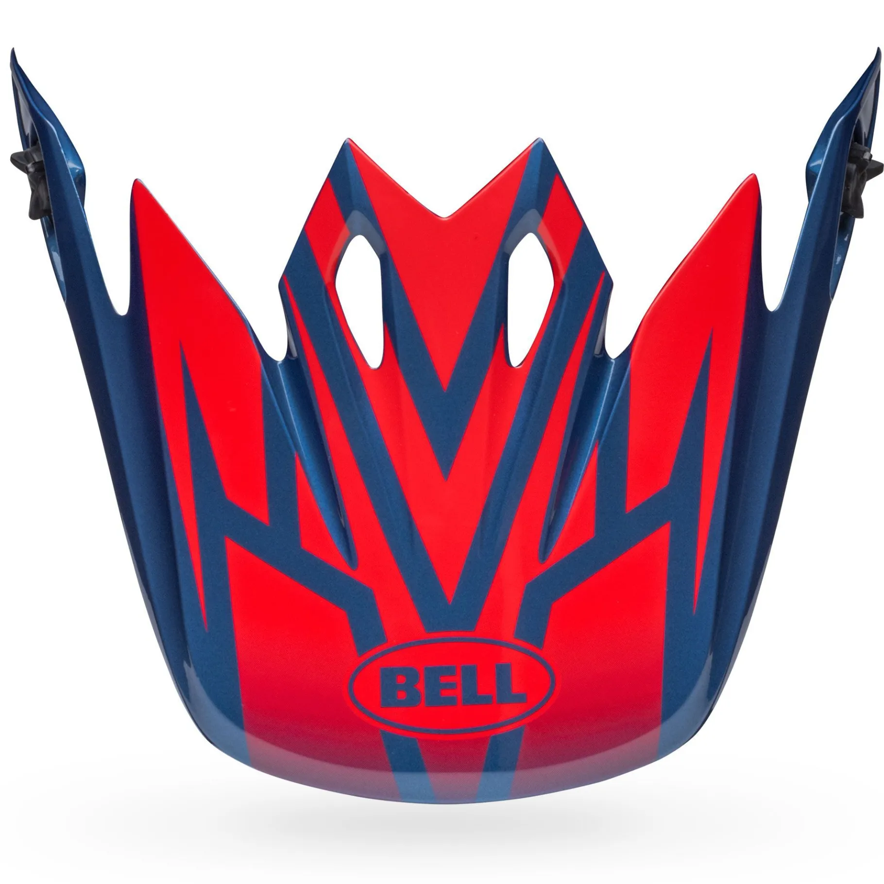Visors-Bell Helmets MX-9 Visor Disrupt Gloss True Blue/Red