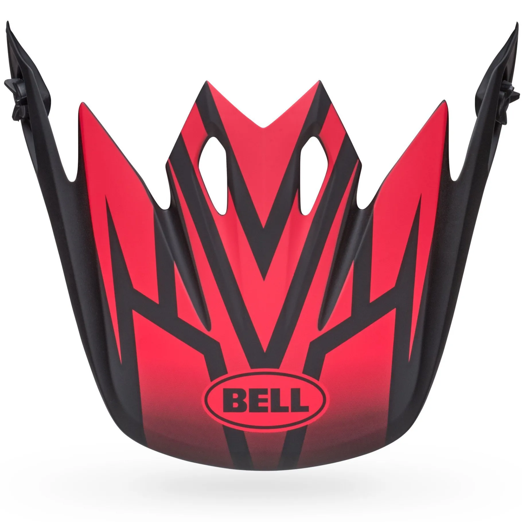 Visors-Bell Helmets MX-9 Visor Disrupt Matte Black/Red