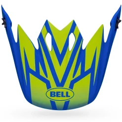 Visors-Bell Helmets MX-9 Visor Disrupt Matte Classic Blue/Hi-Viz Yellow