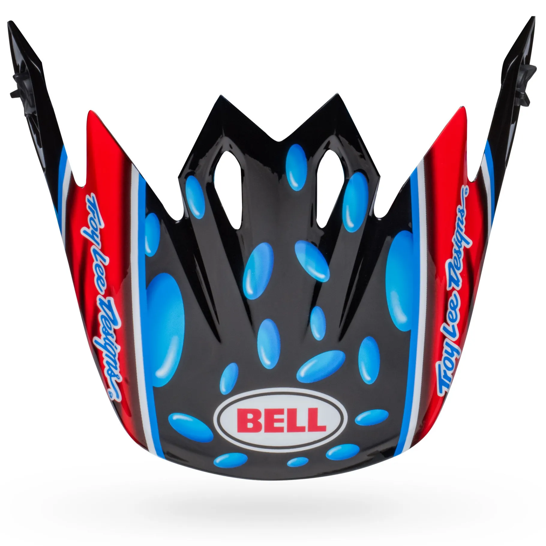 Visors-Bell Helmets MX-9 Visor McGrath Showtime Replica 23 Gloss Black/Red