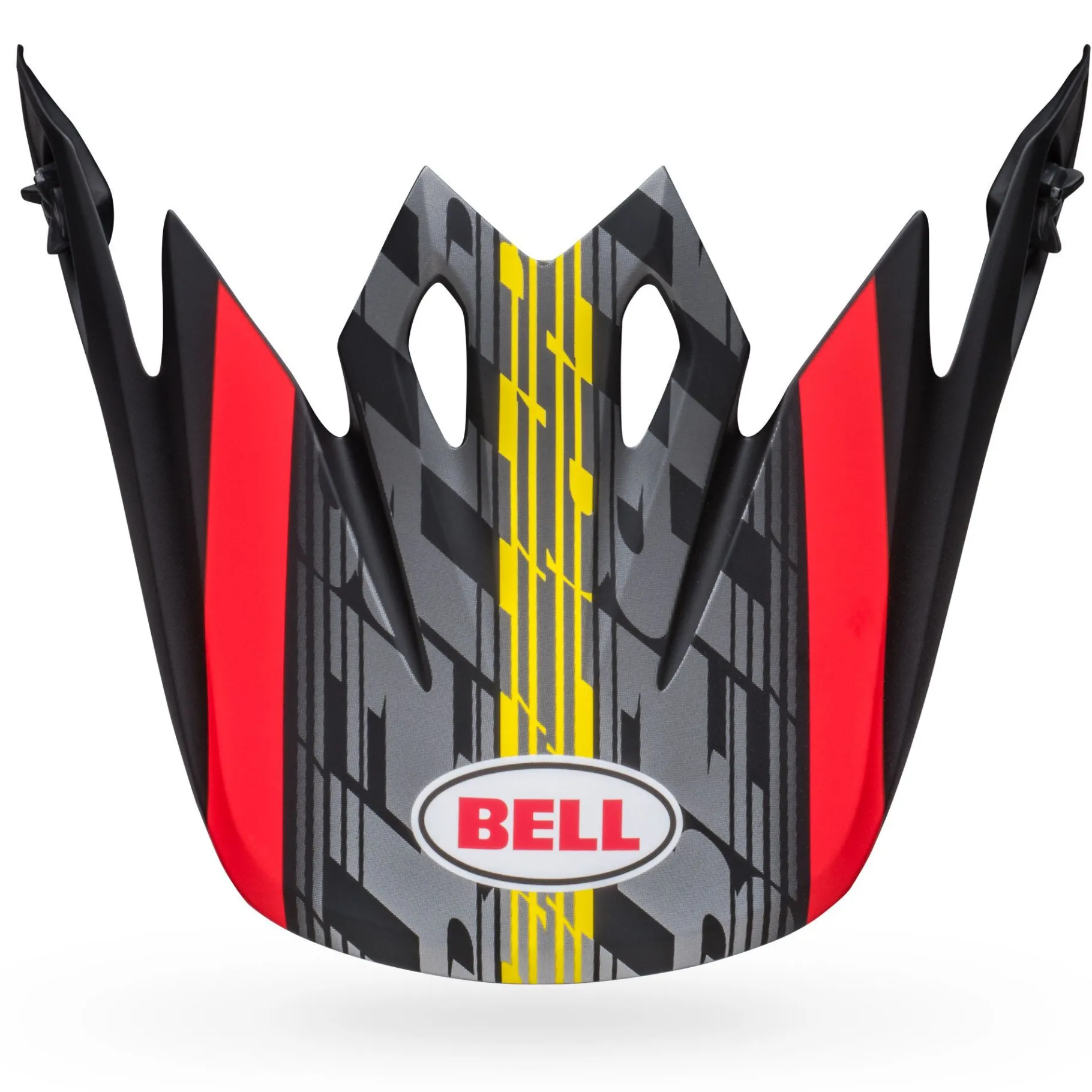 Visors-Bell Helmets MX-9 Visor Offset Matte Black/Red