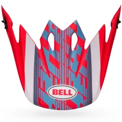 Visors-Bell Helmets MX-9 Visor Offset Metallic Blue/White