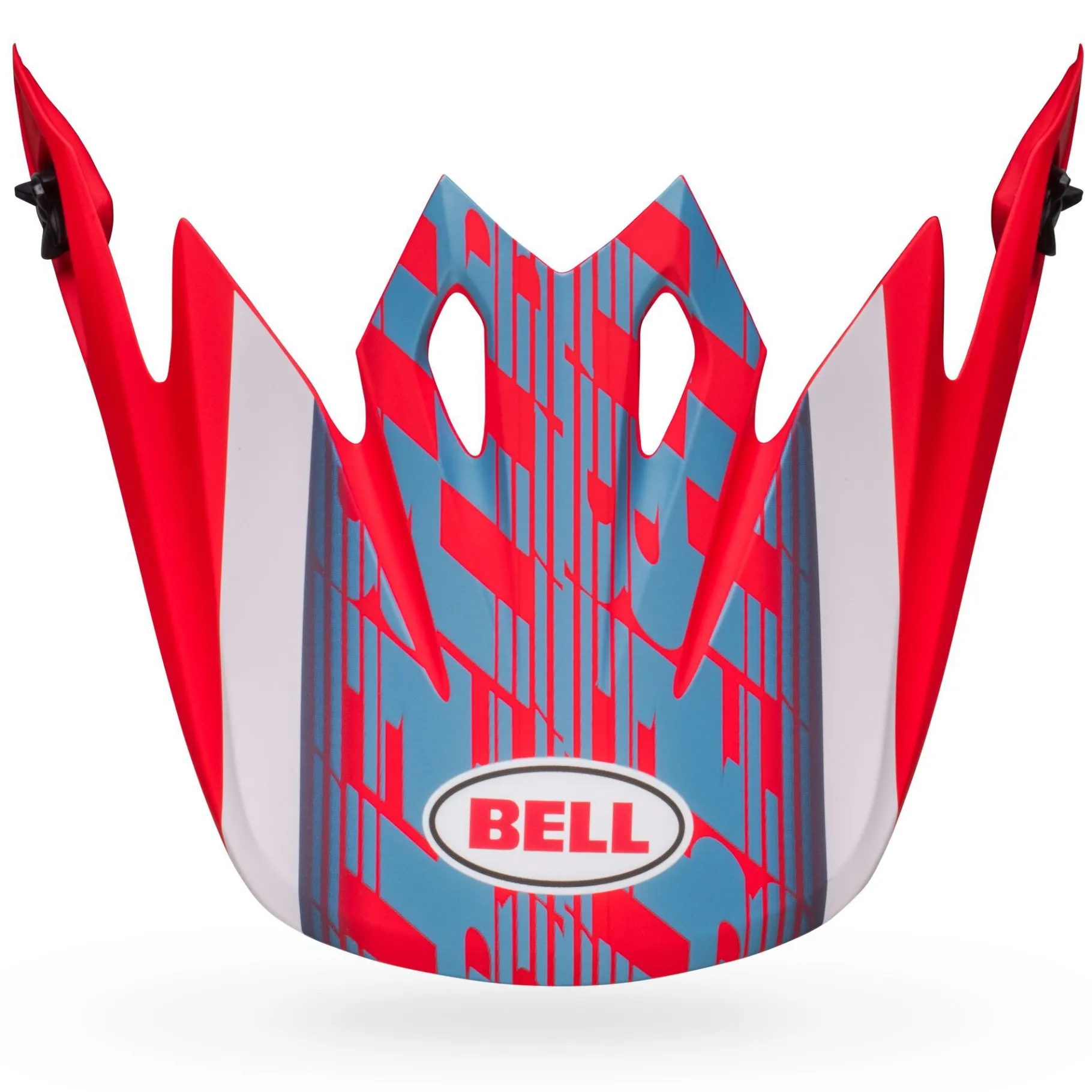 Visors-Bell Helmets MX-9 Visor Offset Metallic Blue/White