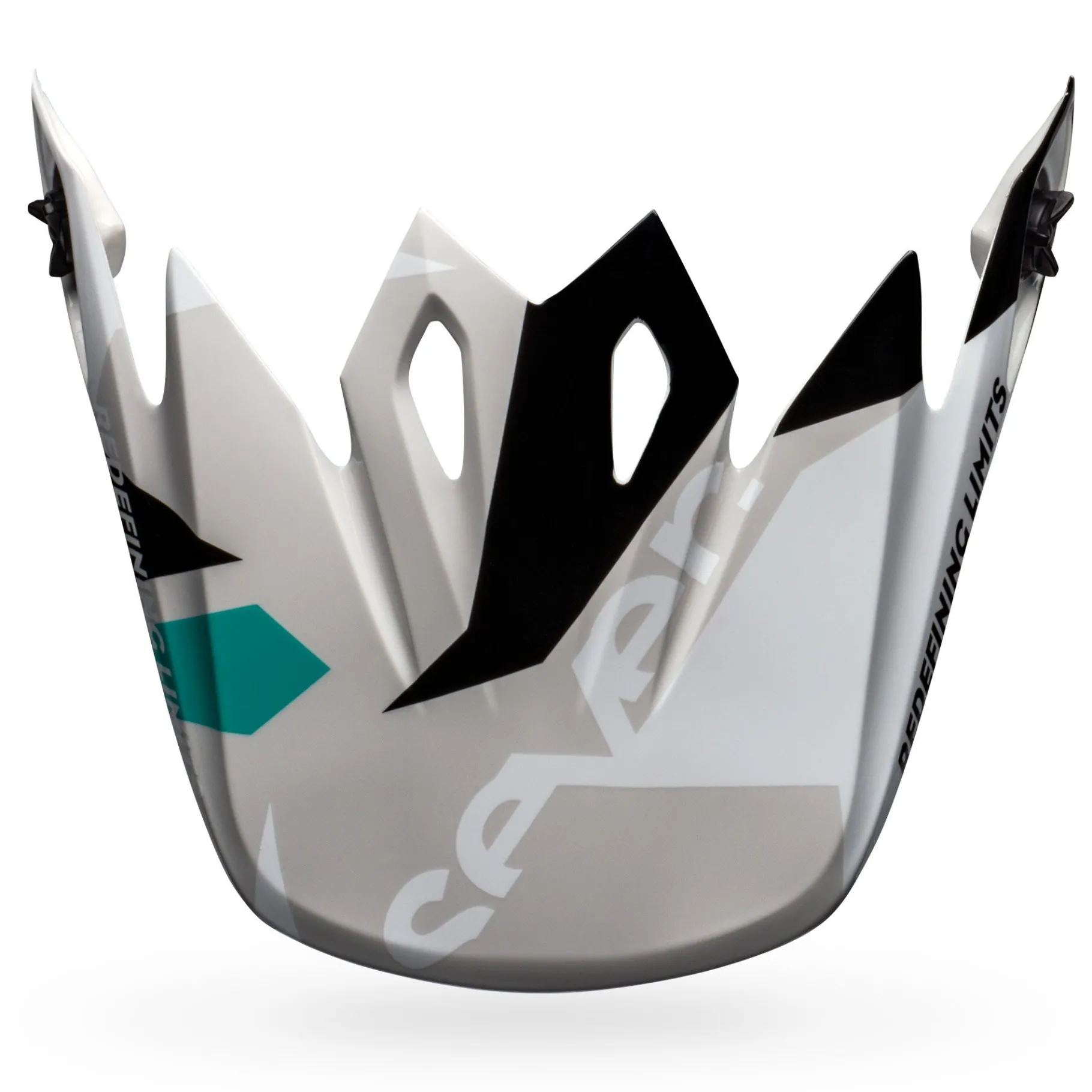Visors-Bell Helmets MX-9 Visor Seven Battleship Gloss Gray/Aqua