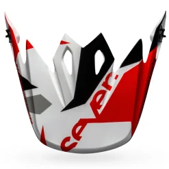Visors-Bell Helmets MX-9 Visor Seven Battleship Gloss Red/White
