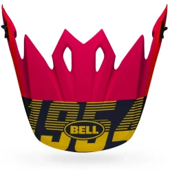 Visors-Bell Helmets MX-9 Visor Strike Matte Blue/Orange/Pink