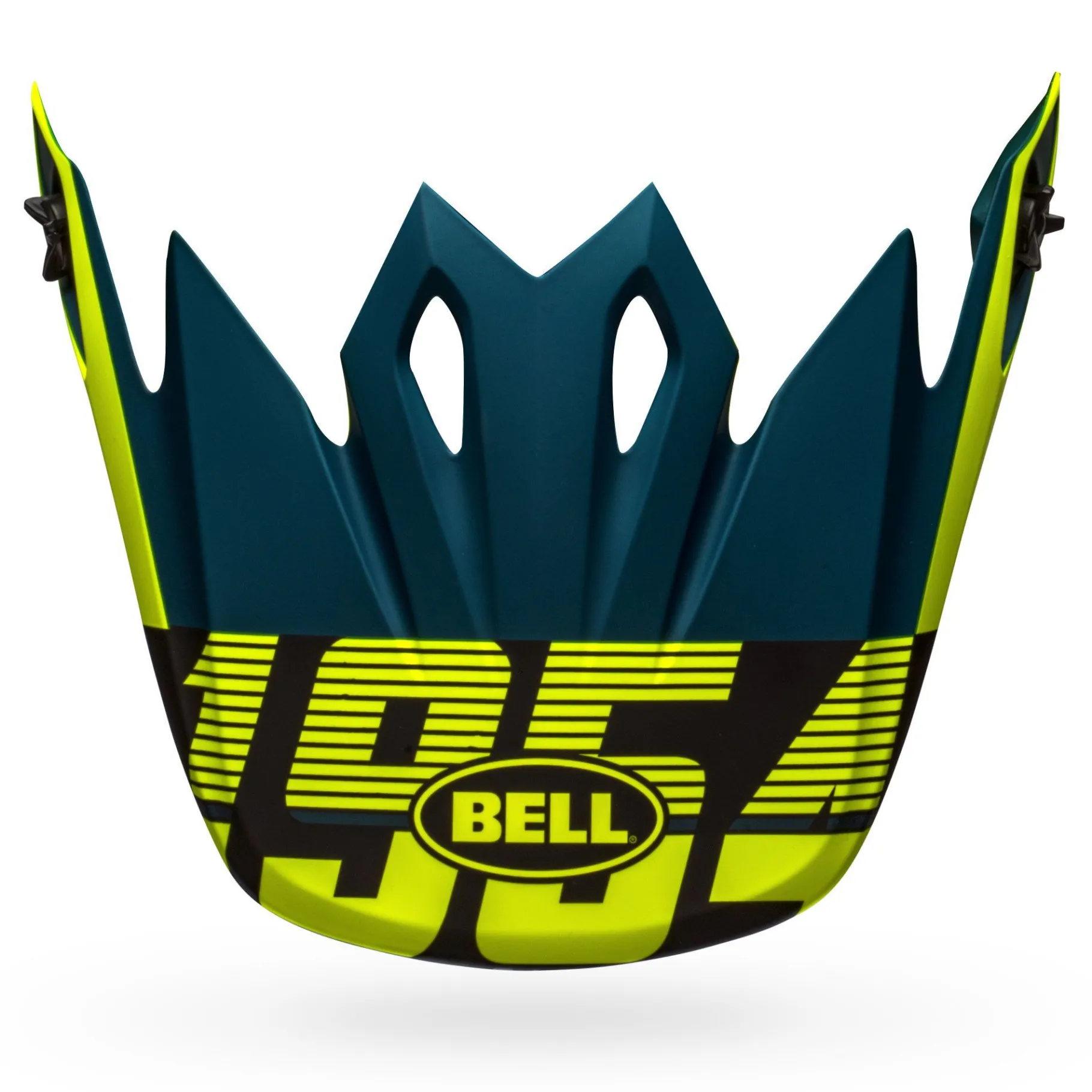Visors-Bell Helmets MX-9 Visor Strike Matte Blue/Yellow