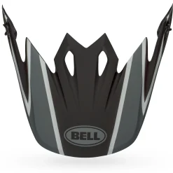 Visors-Bell Helmets MX-9 Visor Twitch Matte Black/Gray/White